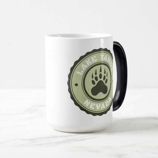 Lake Tahoe Bear Paw Nevada Verwandlungstasse (VorderseiteRechts)