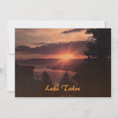Lake Tahoe bei Sunrise Party Einladung (Vorderseite)