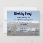 Lake Tahoe Birthday Party! Einladung (Rückseite)