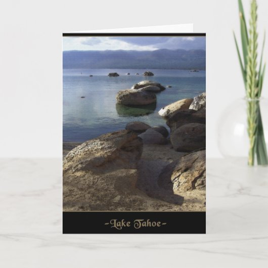 Lake Tahoe Blank Note or Greeting Card Karte (Vorderseite)