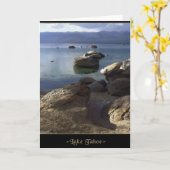 Lake Tahoe Blank Note or Greeting Card Karte (Gelbe Blume)