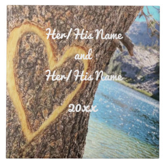 Lake Tahoe Blue Water Tree Herzliche Liebe Fliese