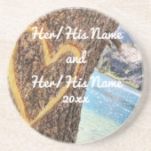 Lake Tahoe Blue Water Tree Herzliche Liebe Getränkeuntersetzer (Vorne)