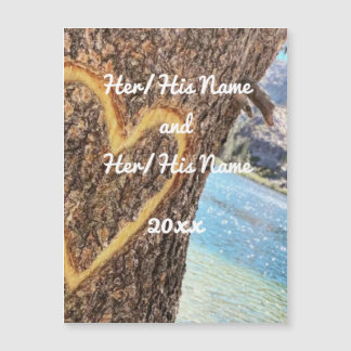 Lake Tahoe Blue Water Tree Herzliche Liebe Magnetkarte