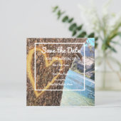 Lake Tahoe Blue Water Tree Herzliche Liebe Save The Date (Stehend Vorderseite)