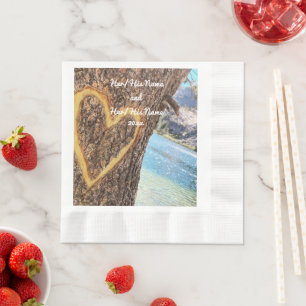 Lake Tahoe Blue Water Tree Herzliche Liebe Serviette