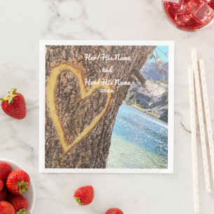 Lake Tahoe Blue Water Tree Herzliche Liebe Serviette