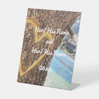 Lake Tahoe Blue Water Tree Herzliche Liebe Sockelschild