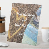 Lake Tahoe Blue Water Tree Herzliche Liebe Sockelschild (In Situ)