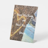 Lake Tahoe Blue Water Tree Herzliche Liebe Sockelschild (Vorderseite)