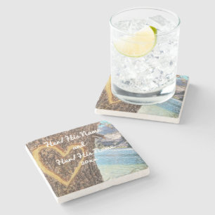 Lake Tahoe Blue Water Tree Herzliche Liebe Steinuntersetzer