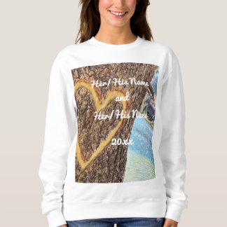 Lake Tahoe Blue Water Tree Herzliche Liebe Sweatshirt