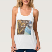 Lake Tahoe Blue Water Tree Herzliche Liebe Tank Top (Vorderseite)