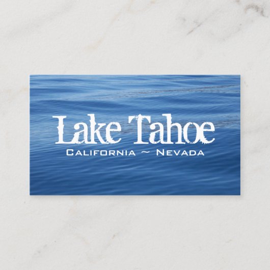 Lake Tahoe Blue Water Visitenkarte (Vorderseite)