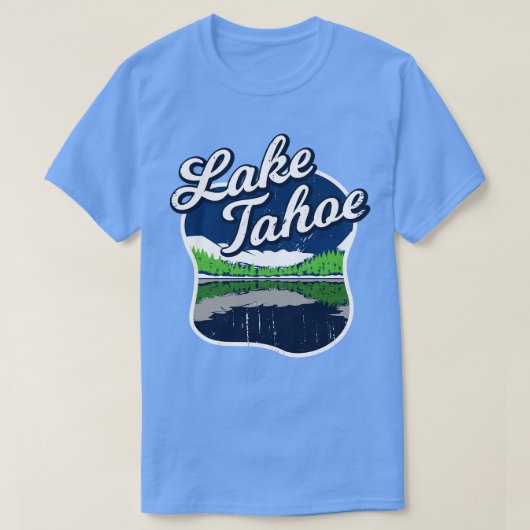 Lake Tahoe Bootfischerei Fischer Geschenk T-Shirt (Design vorne)