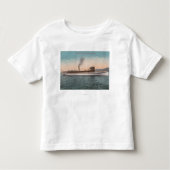 Lake Tahoe, CA - Dampfer Tahoe großes hölzernes Kleinkind T-shirt (Vorderseite)