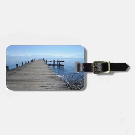 Lake Tahoe, CA Gepäckanhänger (Vorderseite horizontal)