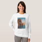 Lake Tahoe, CA - Höhlen-Felsen von der See-Ansicht T-Shirt (Vorne ganz)