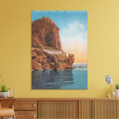 Lake Tahoe, CA - Höhlenfelsen vom Lake View Leinwanddruck (Insitu (Wohnzimmer))