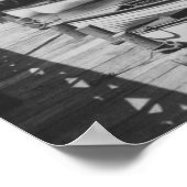 Lake Tahoe, CA - Holzboote entlang des Dock-Fotos Poster (Ecke)