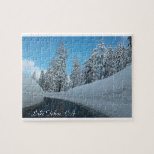 Lake Tahoe, CA mit vielen Snow Puzzle