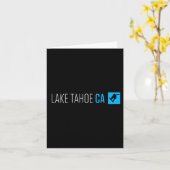 Lake Tahoe Ca Snowboard Box Typ Karte (Gelbe Blume)