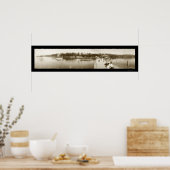 Lake Tahoe, CA Wharf Foto 1906 Poster (Küche)