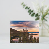 Lake Tahoe California at Sunset Customizable Postkarte (Stehend Vorderseite)