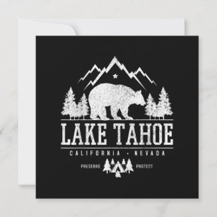 Lake Tahoe California - Bärengebirge - Naturekamp Dankeskarte