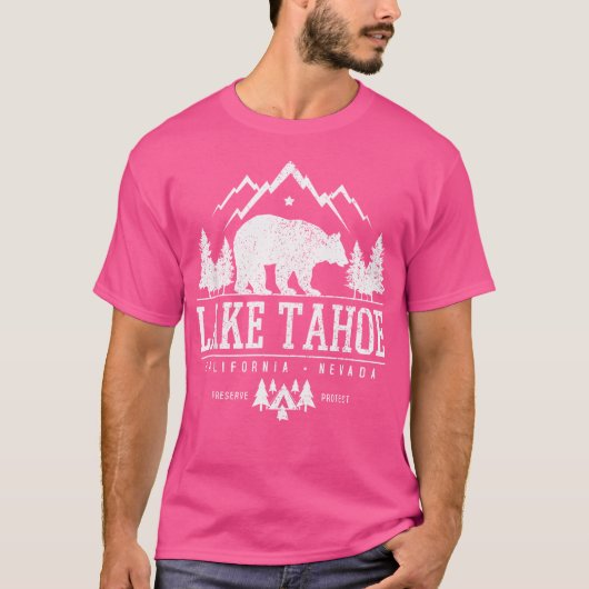 Lake Tahoe California - Bärengebirge - Naturekamp T-Shirt (Vorderseite)