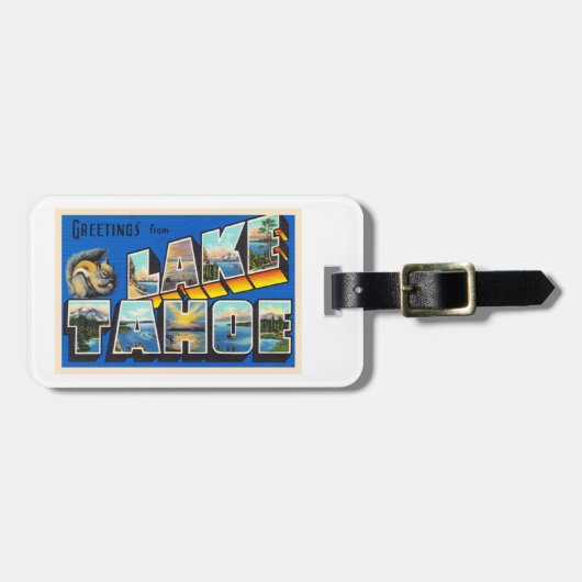 Lake Tahoe California CA Großer Brief Postkarte Gepäckanhänger (Vorderseite horizontal)