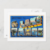 Lake Tahoe California CA Large Letter Postcard Postkarte (Vorne/Hinten)