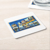 Lake Tahoe California CA Large Letter Postcard Rechteckiger Pappuntersetzer (angewinkelt)