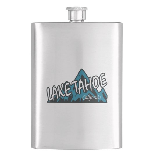 Lake Tahoe California Flachmann (Vorderseite)