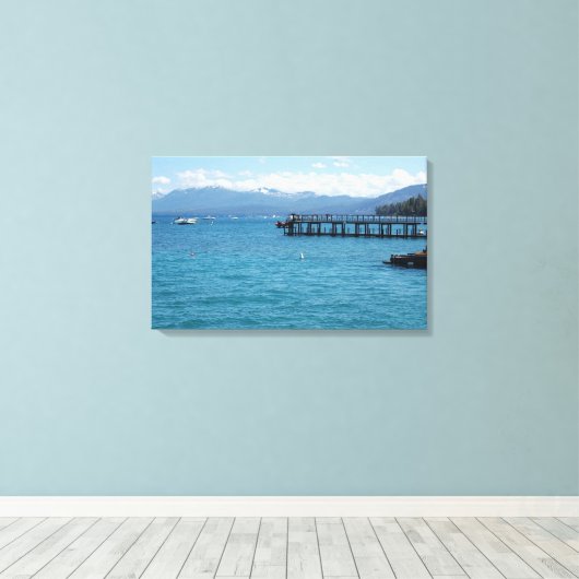 Lake Tahoe California Fotografy Leinwand (Insitu (Holzboden))