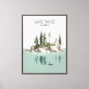 Lake Tahoe California gerahmter Leinwanddruck