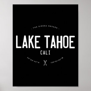 Lake Tahoe California Grafik Distressed Vintage S Poster