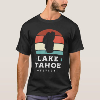 Lake Tahoe California Nationalpark Camping Retro T-Shirt