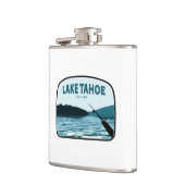 Lake Tahoe California Nevada Angelrute Flachmann (Links)