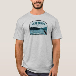 Lake Tahoe California Nevada Angelrute T-Shirt
