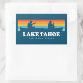 Lake Tahoe California Nevada Canoe Rechteckiger Aufkleber (Tasche)