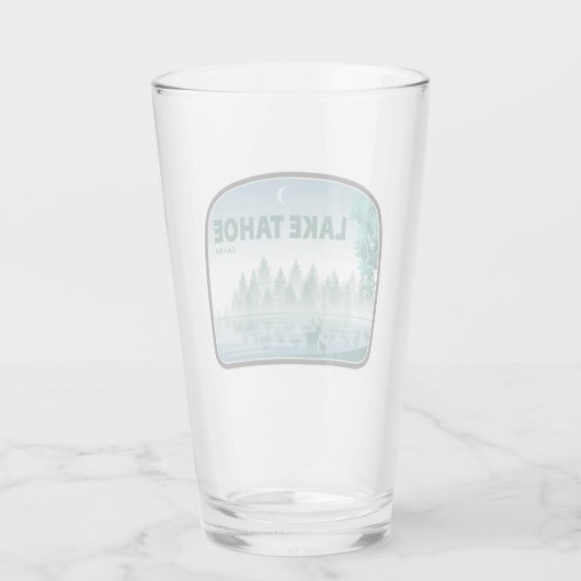 Lake Tahoe California Nevada Deer Glas (Rückseite)