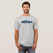 Lake Tahoe California Nevada Fisch T-Shirt (Vorne ganz)