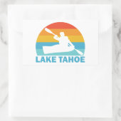 Lake Tahoe California Nevada Kayak Rechteckiger Aufkleber (Tasche)