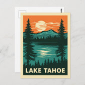 Lake Tahoe California Nevada Postkarte (Vorne/Hinten)