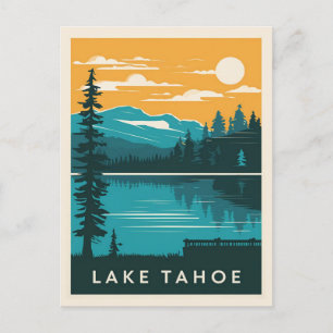 Lake Tahoe California Nevada Postkarte