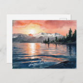 Lake Tahoe California Nevada Postkarte (Vorne/Hinten)