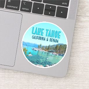 Lake Tahoe California Nevada Vintag Aufkleber
