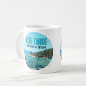 Lake Tahoe California Nevada Vintag Kaffeetasse (Vorderseite Links)