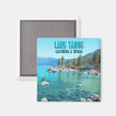 Lake Tahoe California Nevada Vintag Magnet (Vorderseite/Rückseite)